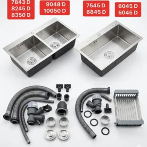 So sánh giữa chậu inox đúc 1 hộc và chậu inox đúc 2 hộc